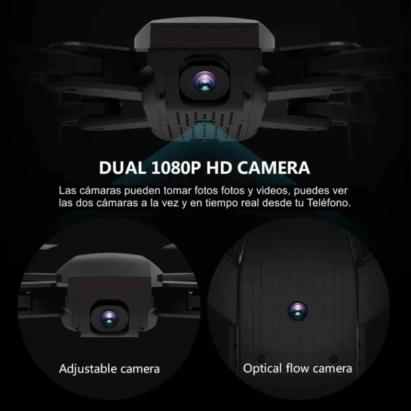 Drone Dm107s Plegable Doble Cámara Wifi